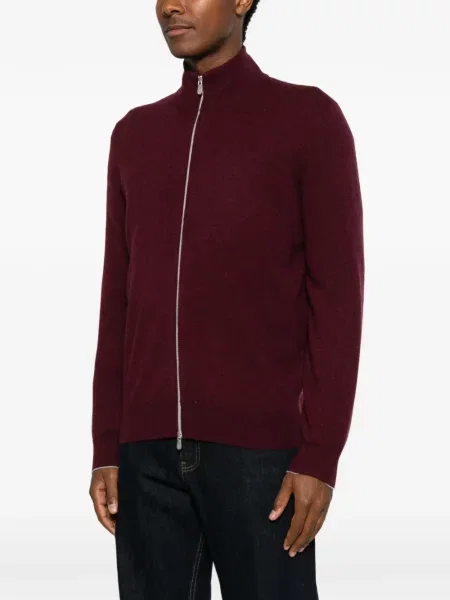 Cardigan Brunello Cucinelli roșu