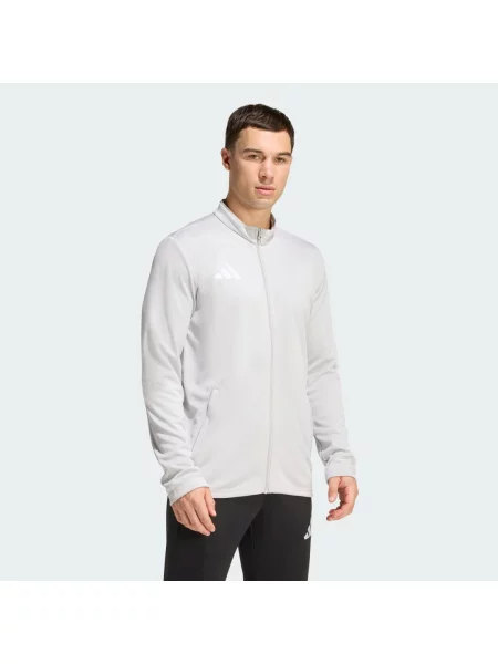 ADIDAS PERFORMANCE Sportovní mikina světle šedá bílá