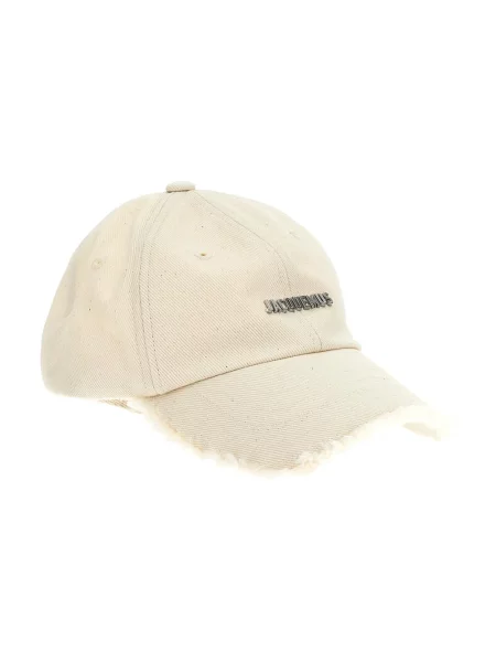 Czapka z daszkiem Jacquemus z logo biała
