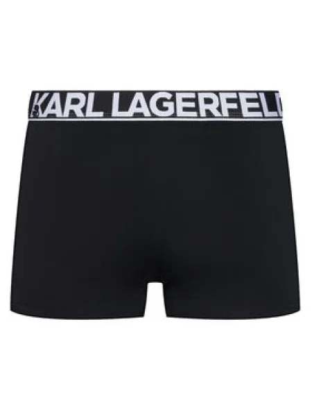 Pánske boxerky KARL LAGERFELD Bold Elastic Trunk 3 páry black čierna