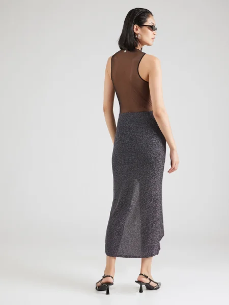 Patrizia Pepe Rochie cocktail Negru argintiu