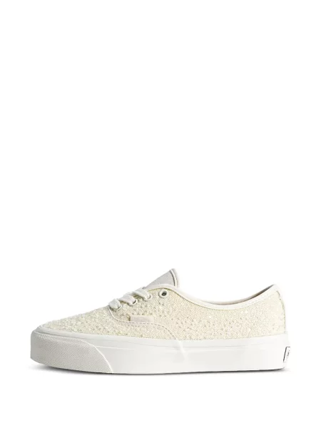 Sneakerși Vans Authentic cu mărgele alb