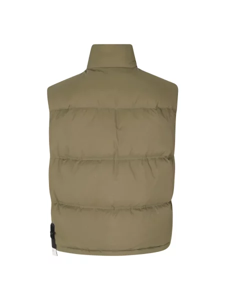 Kamizelka puchowa Stone Island z kamieniami zielona