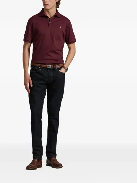 Șosete Polo Ralph Lauren cu model herringbone cu broderie plasă albastru