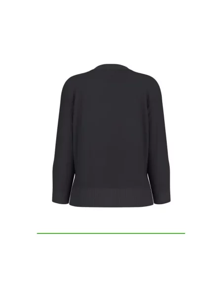 Sweter Guess Jeans Ls Cn Big Triangl Black M czarne