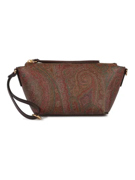 Torebka Etro z wzorem paisley brązowa