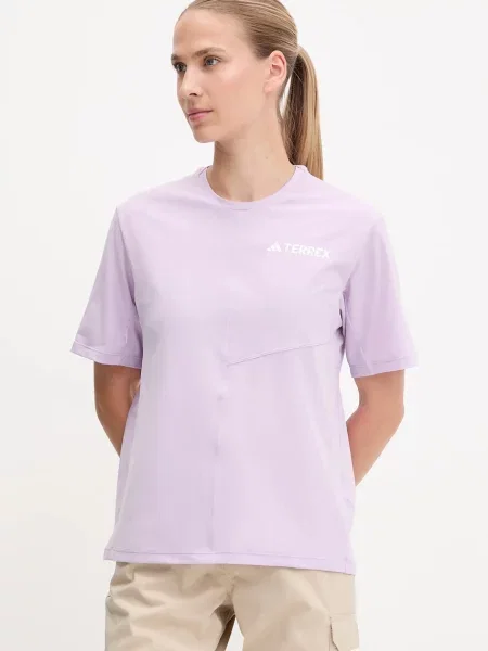 Adidas TERREX t-shirt treningowy Multi fioletowy