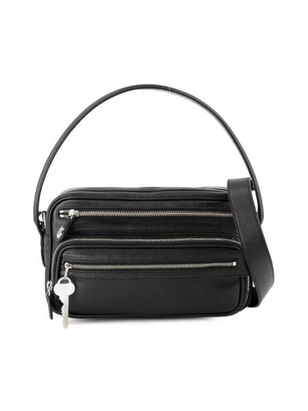 Torebka Acne Studios skórzana czarna