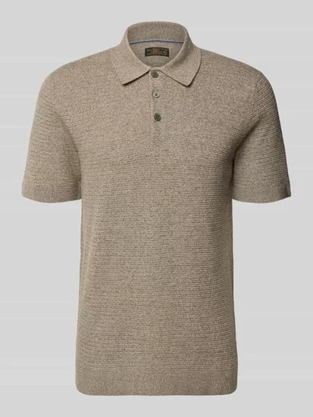 Koszulka polo z fakturowanym wzorem w kroju regular fit model Riley' Jack & Jones Premium
