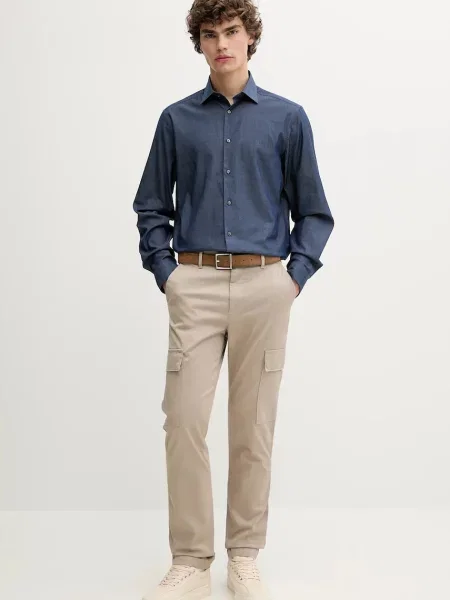 Calvin Klein spodnie w fasonie cargo beżowy