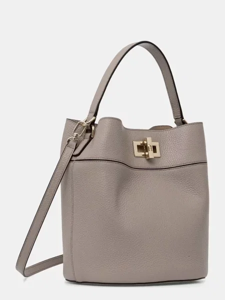 Furla crossbody torbica usnjena bež