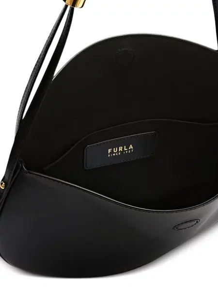 Geanta de piele Furla din piele negru
