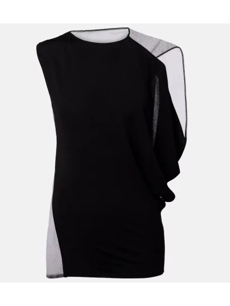 Asimetrični top Sportmax črna