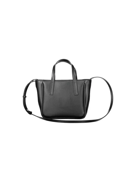 Mała mały lniana torebka Calvin Klein czarna