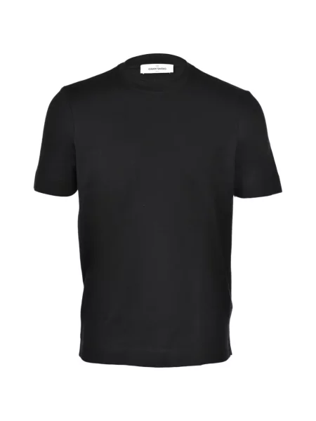 Tricou Gran Sasso cu decolteu rotund scurt negru