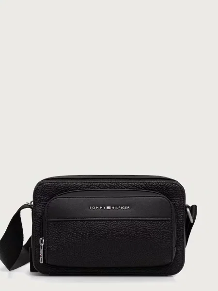 Taška cez rameno Tommy Hilfiger Th Central Ew Reporter čierna