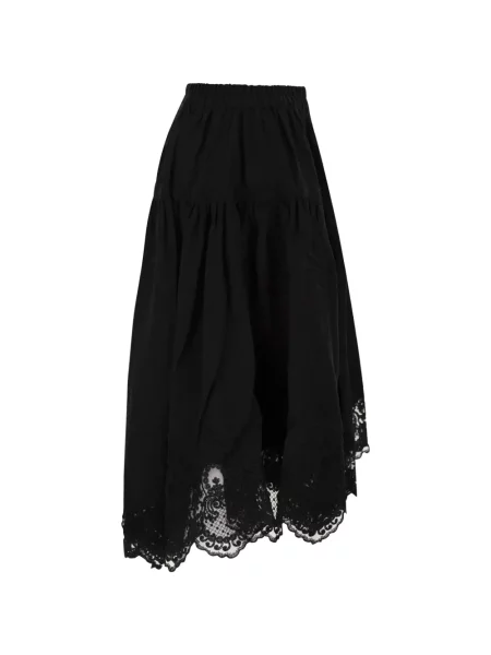 Fustă Maurizio Mykonos cu broderie negru