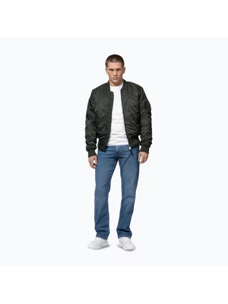 Kurtka Pitbull Hacket Washed Bomber zielony