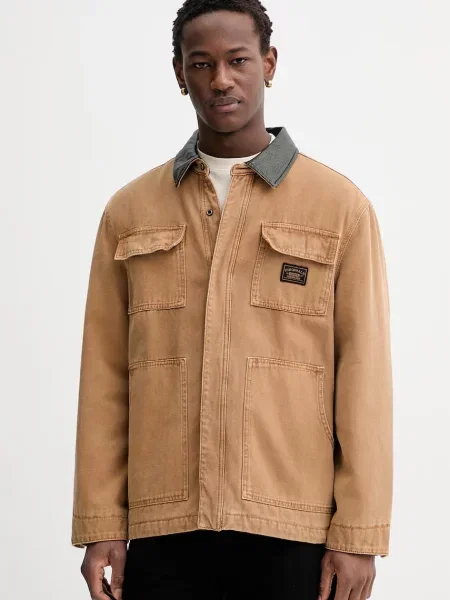 Τζιν μπουφάν Guess Originals καφέ