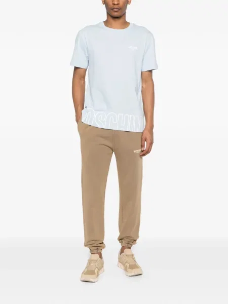 Tricou Moschino cu autograf albastru