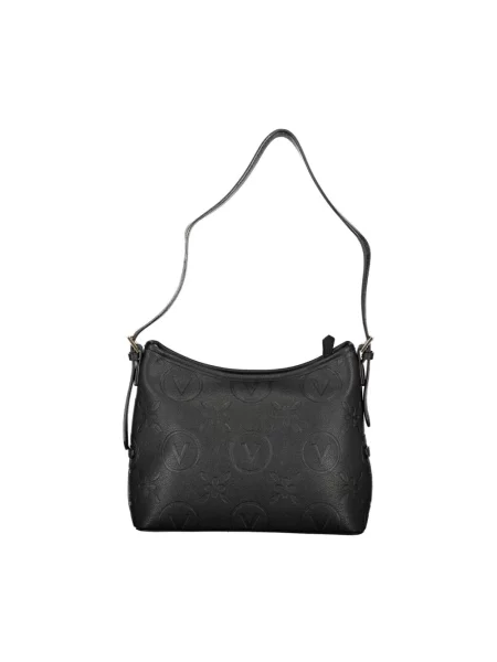 Lniana torebka Valentino czarna