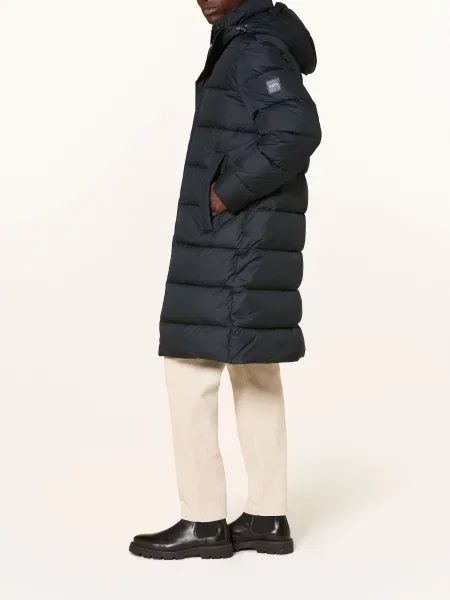 Boss Prošívaný Kabát Cenuto tmavě modrá