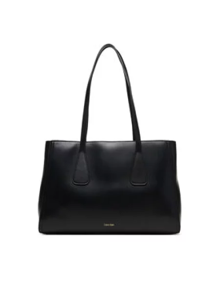 Calvin Klein Torbica Ck Medium Work Tote crna
