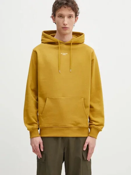 Dukserica Drôle de Monsieur Le Hoodie Slogan Classique za muškarce s kapuljačom s tiskom zelena