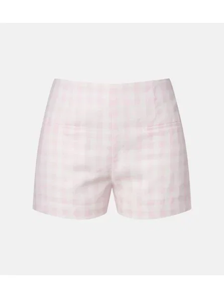 Lněné lněné kraťasy Faithfull růžové