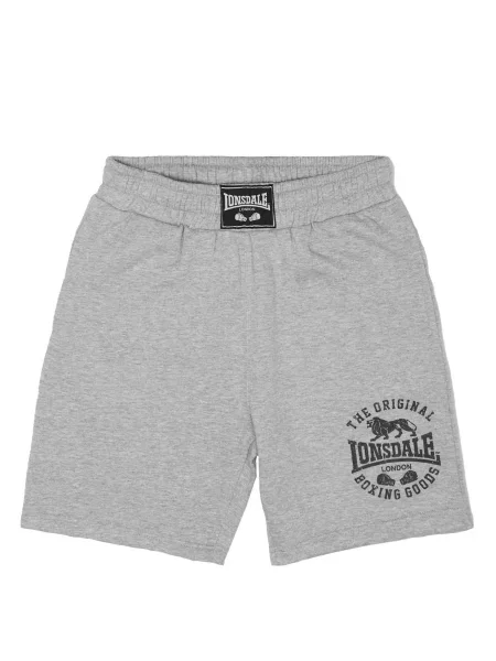 LONSDALE Pantaloni Hetton gri amestecat negru