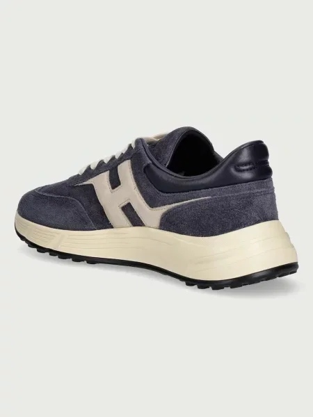 Hogan Hyperlight Allacciato H sneakersy zamszowe granatowe