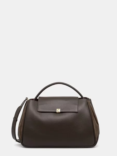 Coccinelle crossbody kabelka kožená zelená