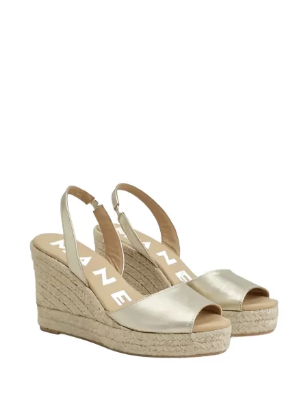 Espadrile Manebi din piele slingback