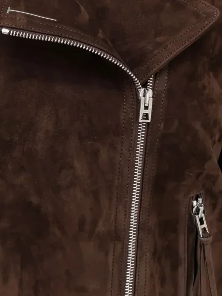 Geacă Tom Ford din piele de căprioară maro