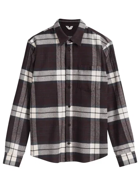 MELA Cămașă Sahel maro / gri alb