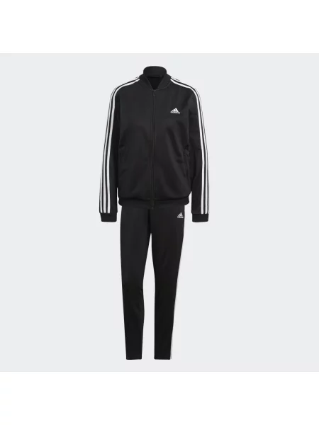 Pruhovaná tepláková souprava Adidas bílá