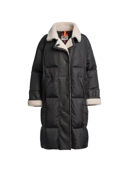 Haină din piele de oaie Parajumpers negru