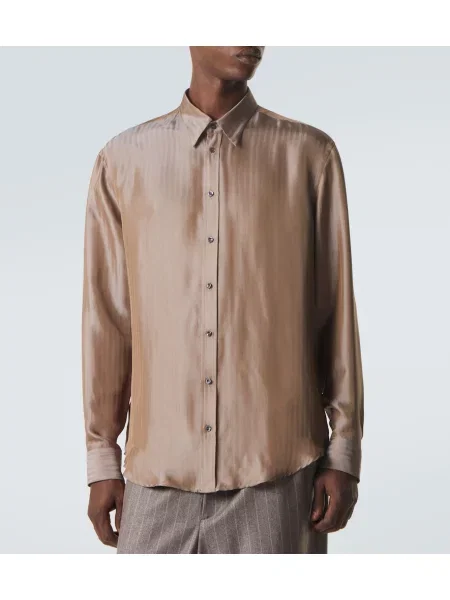 Cămașă Giorgio Armani maro