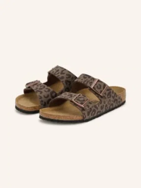 Birkenstock Pantofle Arizona černošedá / tmavě hnědá