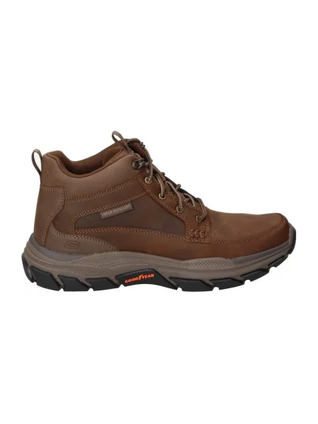 Členkové topánky Skechers hnedá