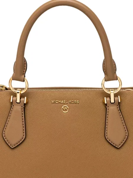 Mały portfel Michael Michael Kors skórzany z nadrukiem złoty