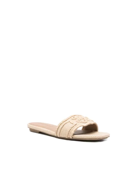 Klapki Emporio Armani beżowe