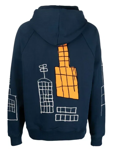 Bluza z kapturem études Studio niebieska