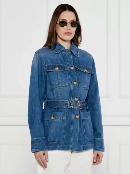 TWINSET Geacă de blug albastru