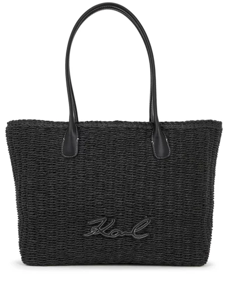 Geantă de plajă Karl Lagerfeld K/Signature negru