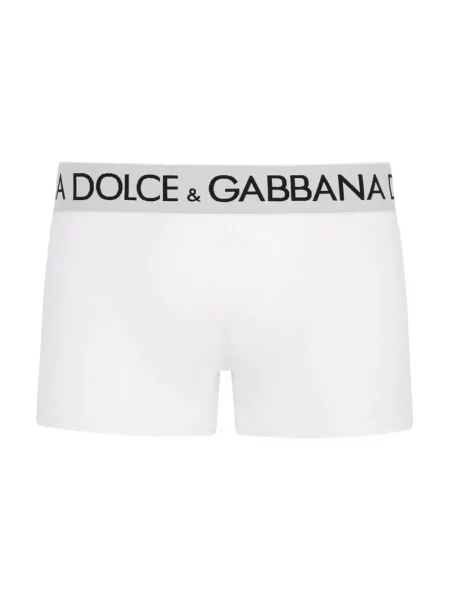 Majtki Dolce And Gabbana z logo białe