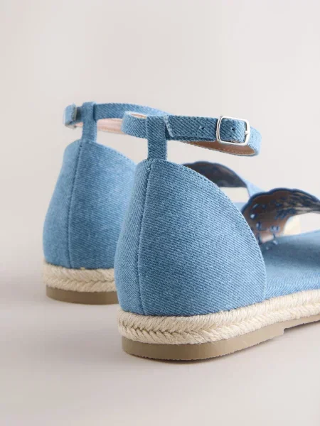 Next Sandále denim modrá