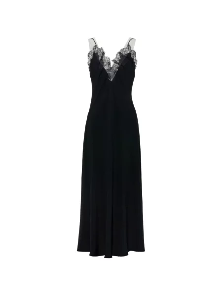 Rochie midi Maison Margiela din dantelă negru