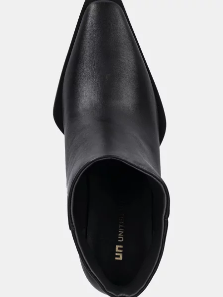 Шкіряні черевики United Nude Rockit Pull On Bootie блок чорний