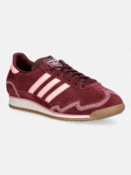 Adidas Originals sneakers din piele intoarsă SL 72 Og bordo